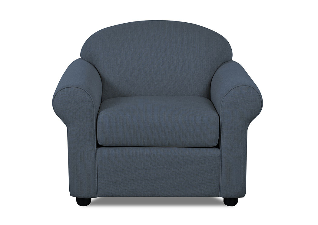 Possibilities Hilo Midnight Blue Stationary Fabric Chair,Klaussner Home Furnishings