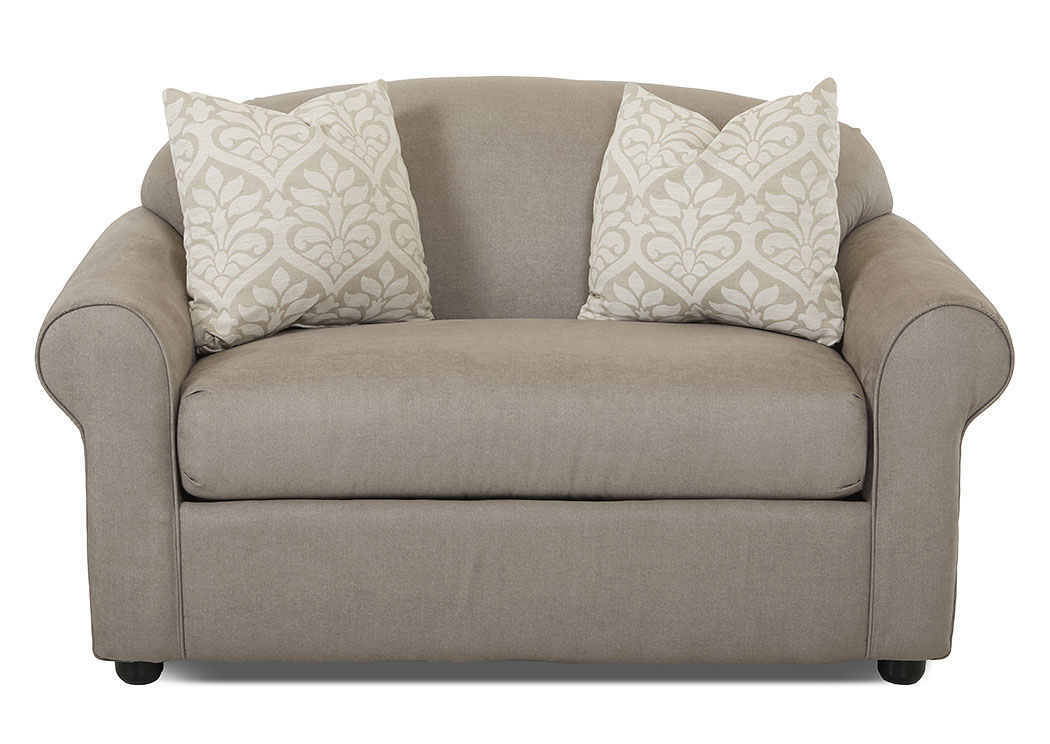 Possibilities Levi Sand Beige Sleeper Fabric Chair,Klaussner Home Furnishings