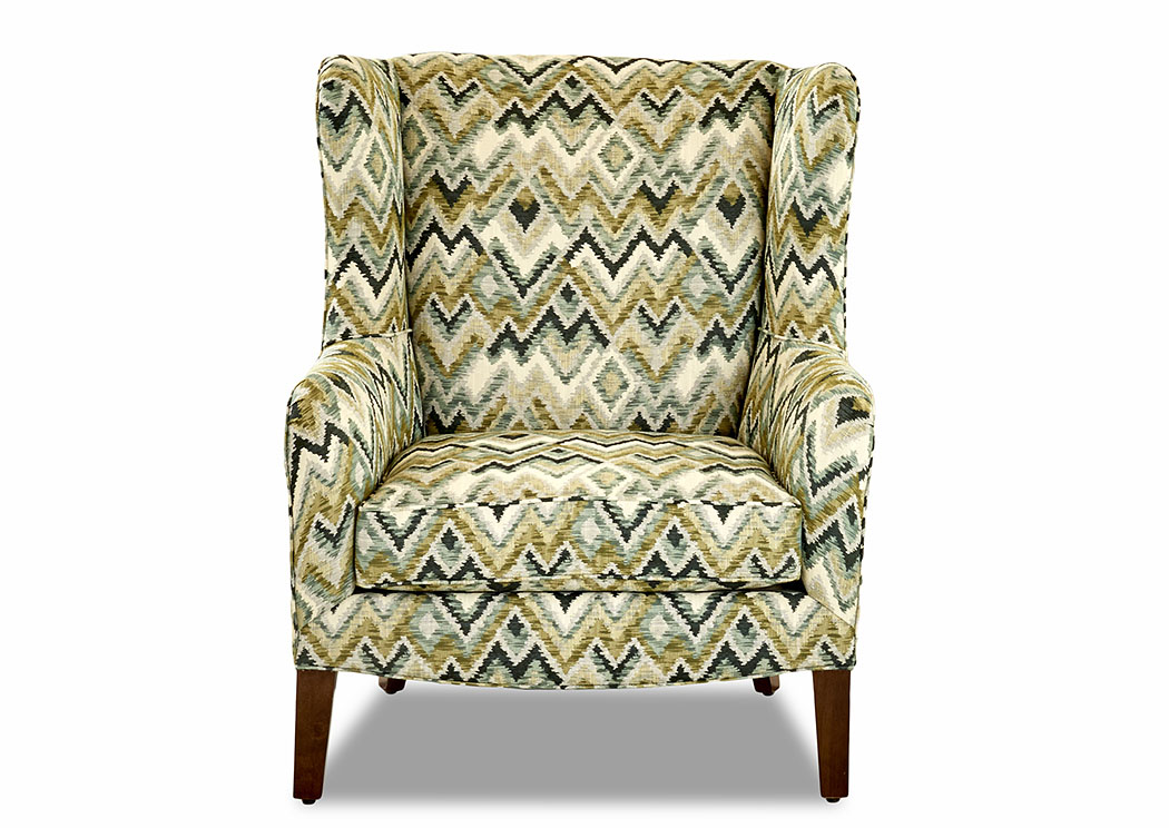 Polo Dancer Ocean Stationary Fabric Chair,Klaussner Home Furnishings