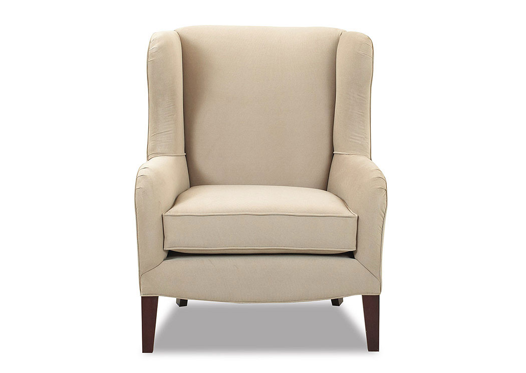 Polo Pebble Stationary Fabric Chair & Brown Furniture