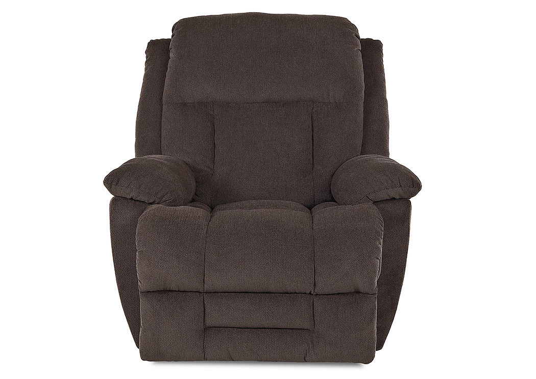 Biscayne Brees Espresso Reclining Rocking Fabric Chair,Klaussner Home Furnishings