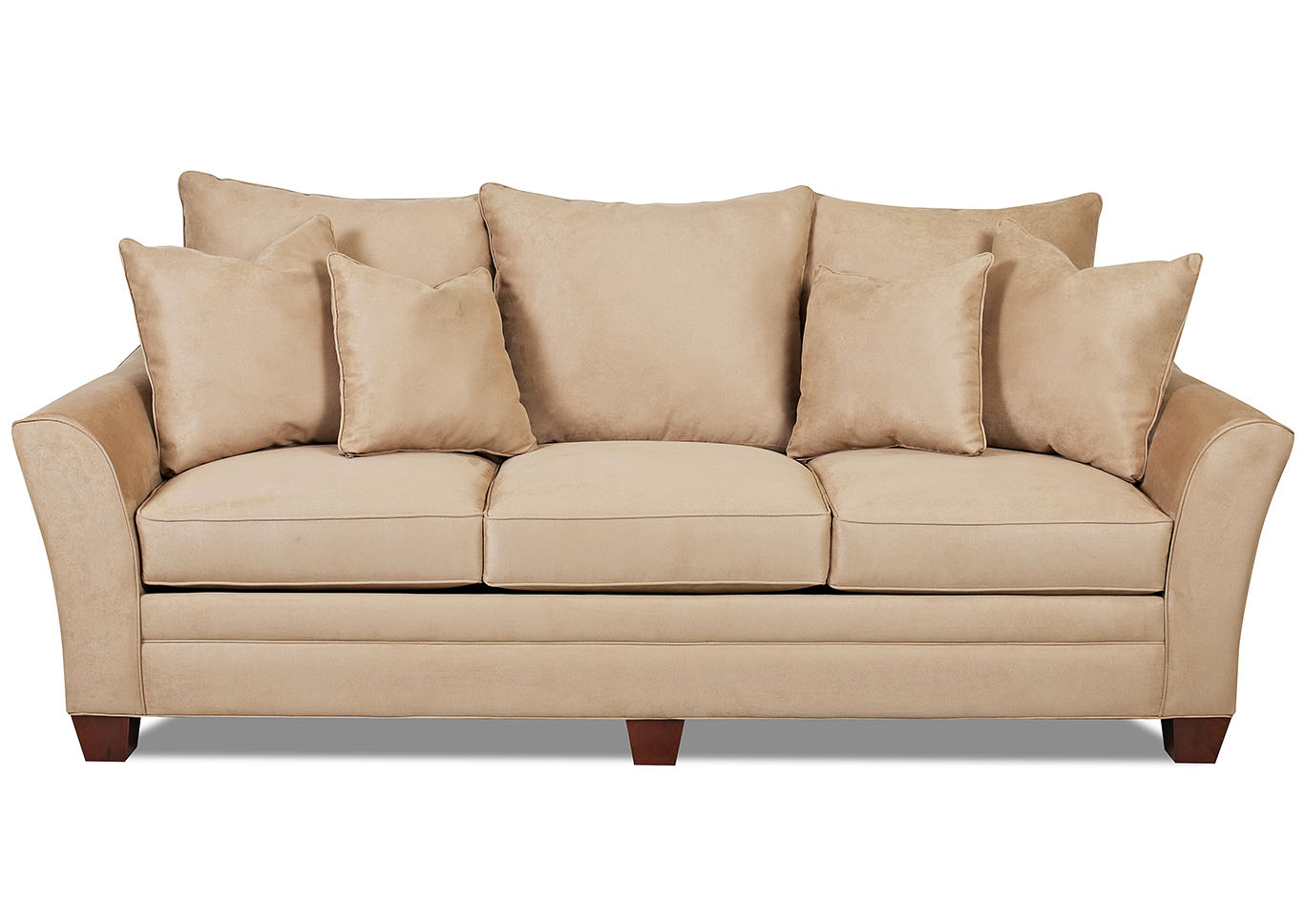 Posen Beige Stationary Fabric Sofa,Klaussner Home Furnishings