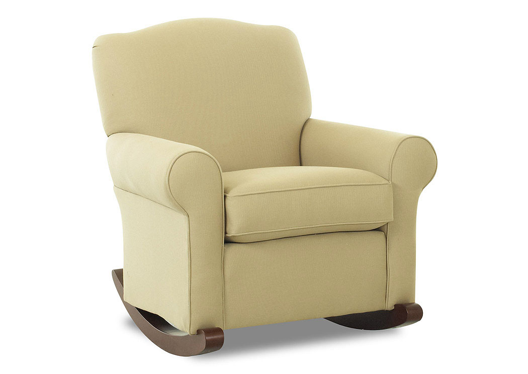 Old Town Khaki Rocking Fabric Chair,Klaussner Home Furnishings
