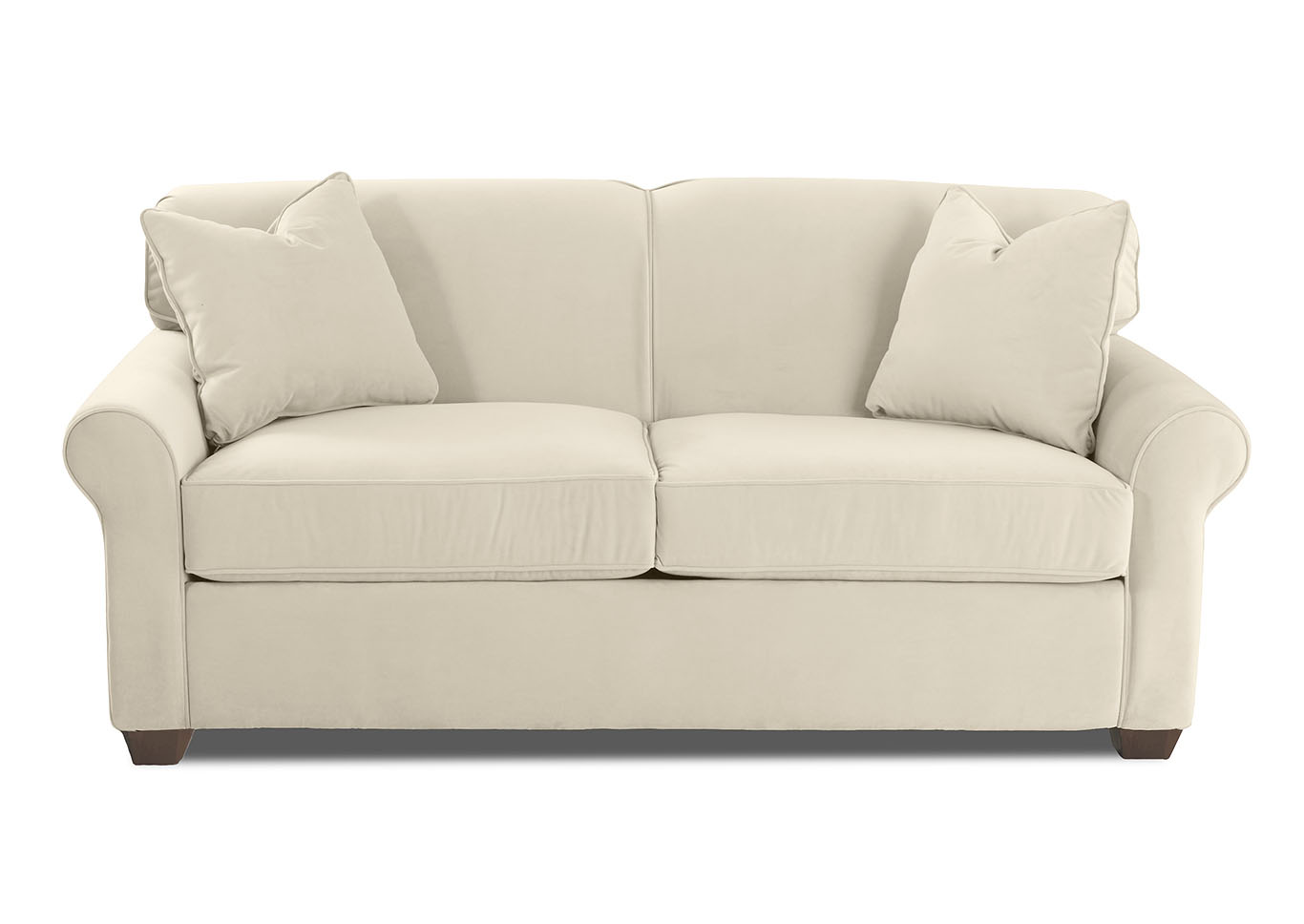 Mayhew White Sleeper Fabric Sofa,Klaussner Home Furnishings
