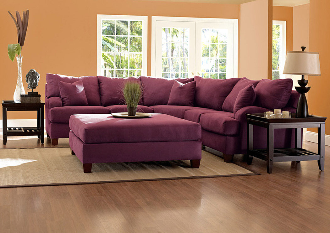 Canyon Wine Ottoman,Klaussner Home Furnishings