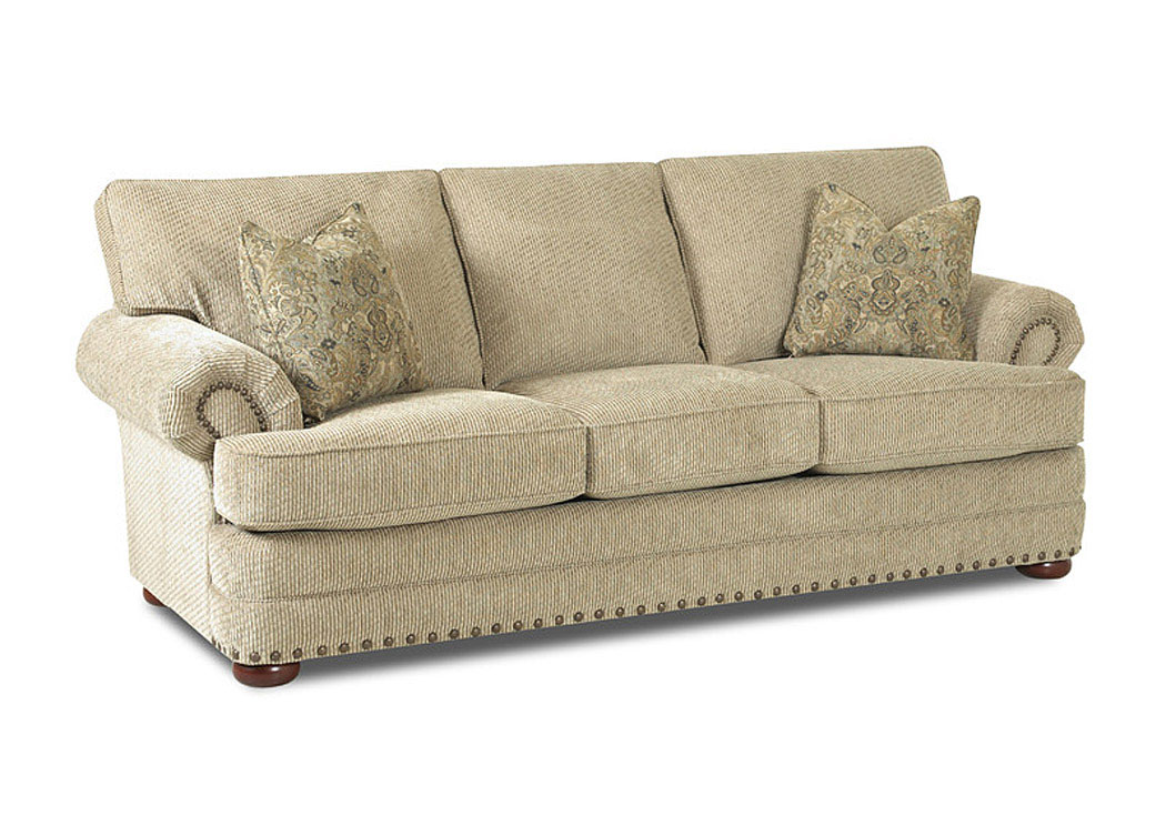 Cliffside Platinum Sofa,Klaussner Home Furnishings