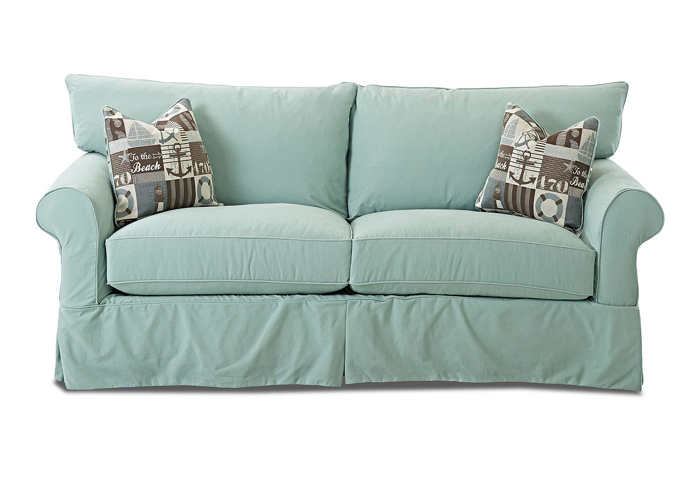 Jenny Bayou-Spray Stationary Fabric Sofa,Klaussner Home Furnishings