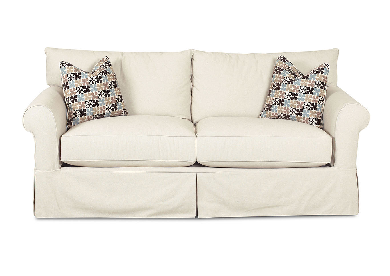Jenny Stationary Beige Fabric Sofa,Klaussner Home Furnishings