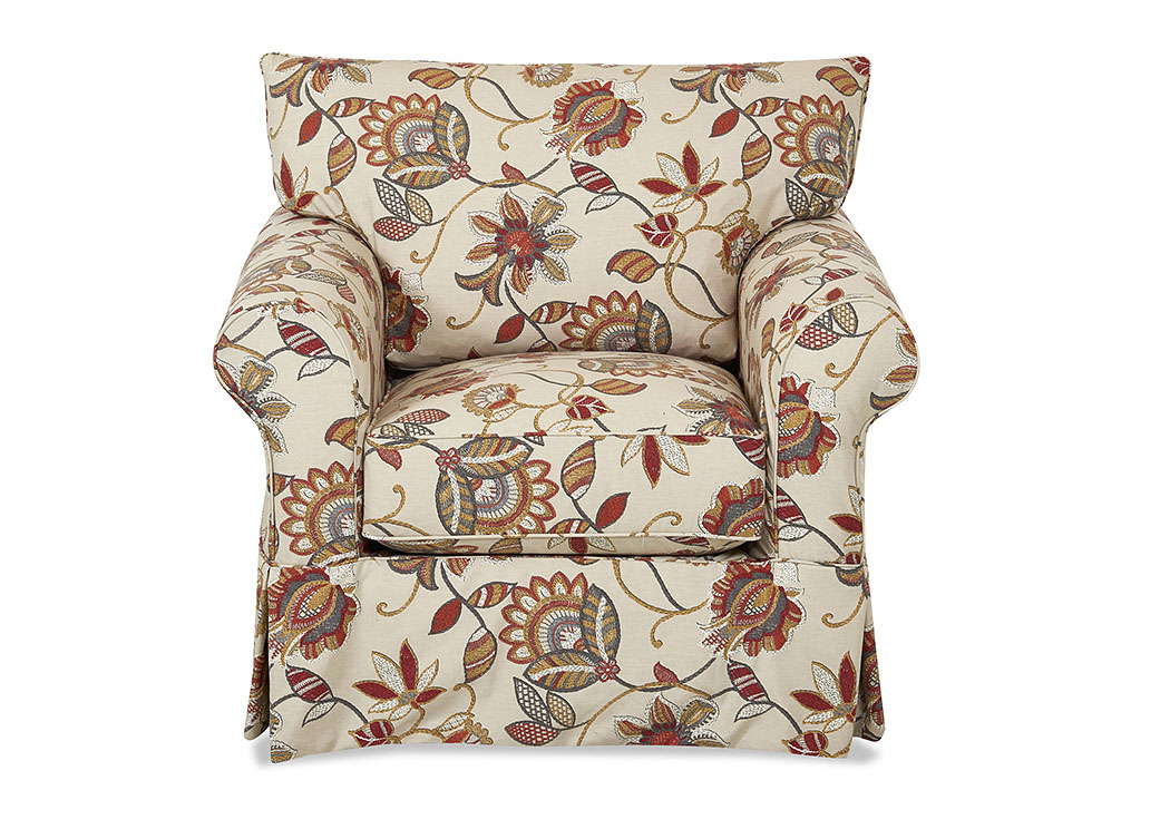 Jenny Sienna Multi-Colored Stationary Fabric Chair,Klaussner Home Furnishings