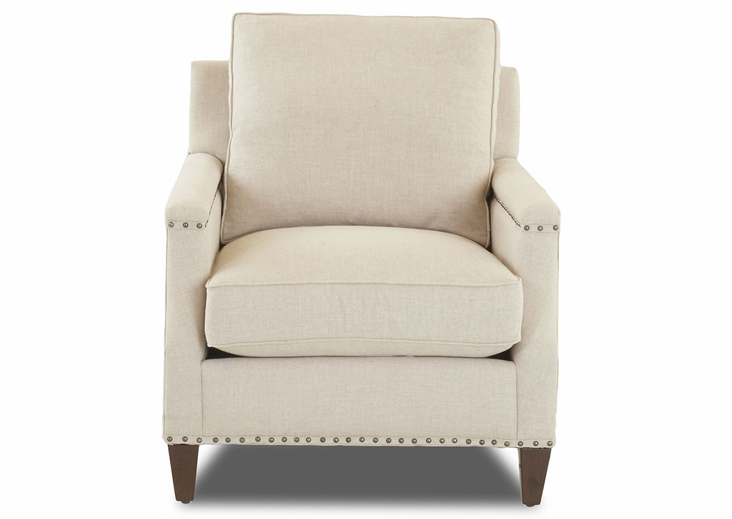 Bond Studio Natural Stationary Fabric Chair,Klaussner Home Furnishings