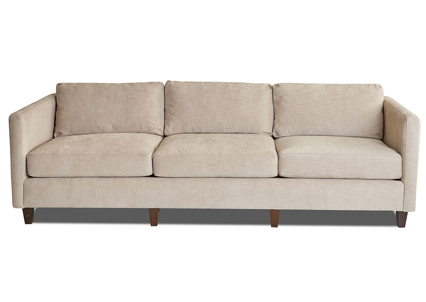 Soho Edwin Latte Stationary Fabric Sofa,Klaussner Home Furnishings