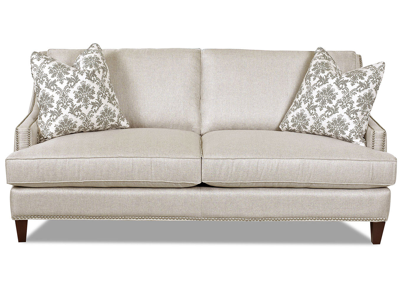 Duchess Bliss Linen Stationary Fabric Sofa,Klaussner Home Furnishings