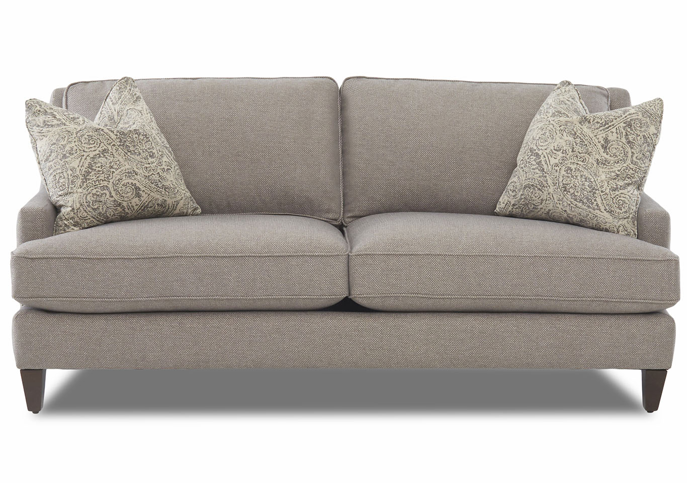 Duchess Alcott Ash Stationary Fabric Sofa,Klaussner Home Furnishings