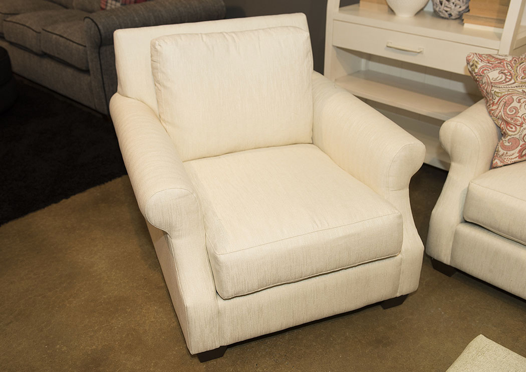 Barrett Tupelo Pearl Stationary Fabric Chair,Klaussner Home Furnishings