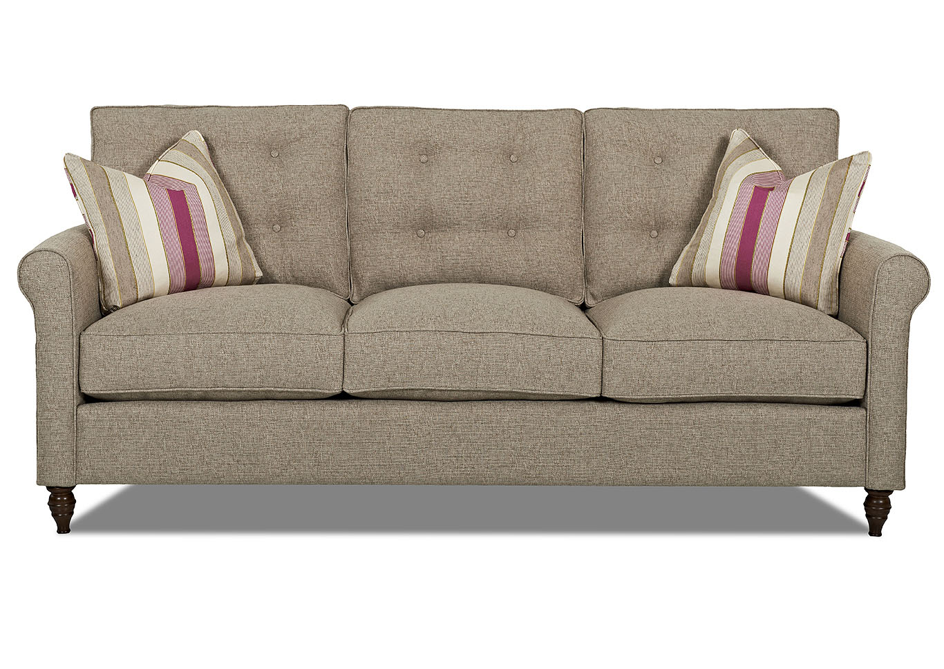 Holland Brown Stationary Fabric Sofa,Klaussner Home Furnishings
