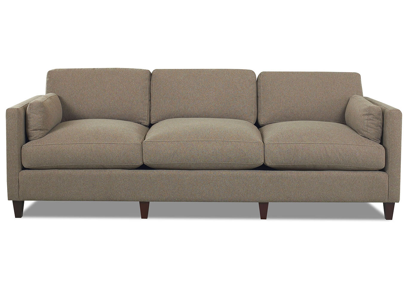 Jordan Taupe Stationary Fabric Sofa,Klaussner Home Furnishings