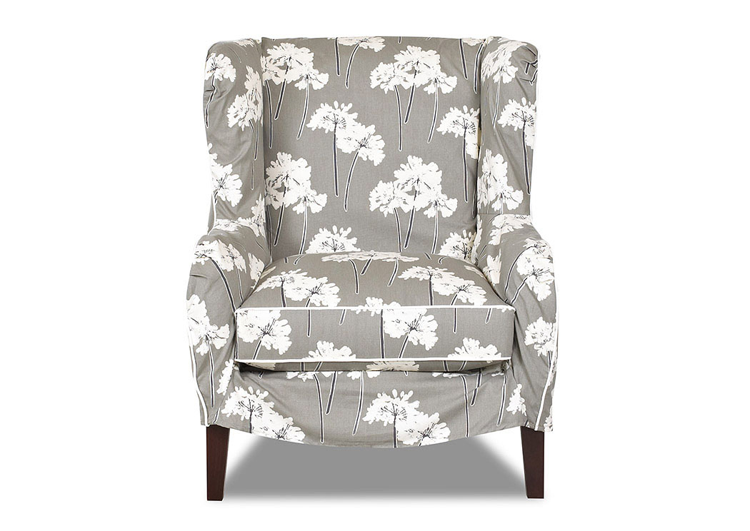 Polo Serina Storm Multi-Colored Stationary Fabric Chair,Klaussner Home Furnishings