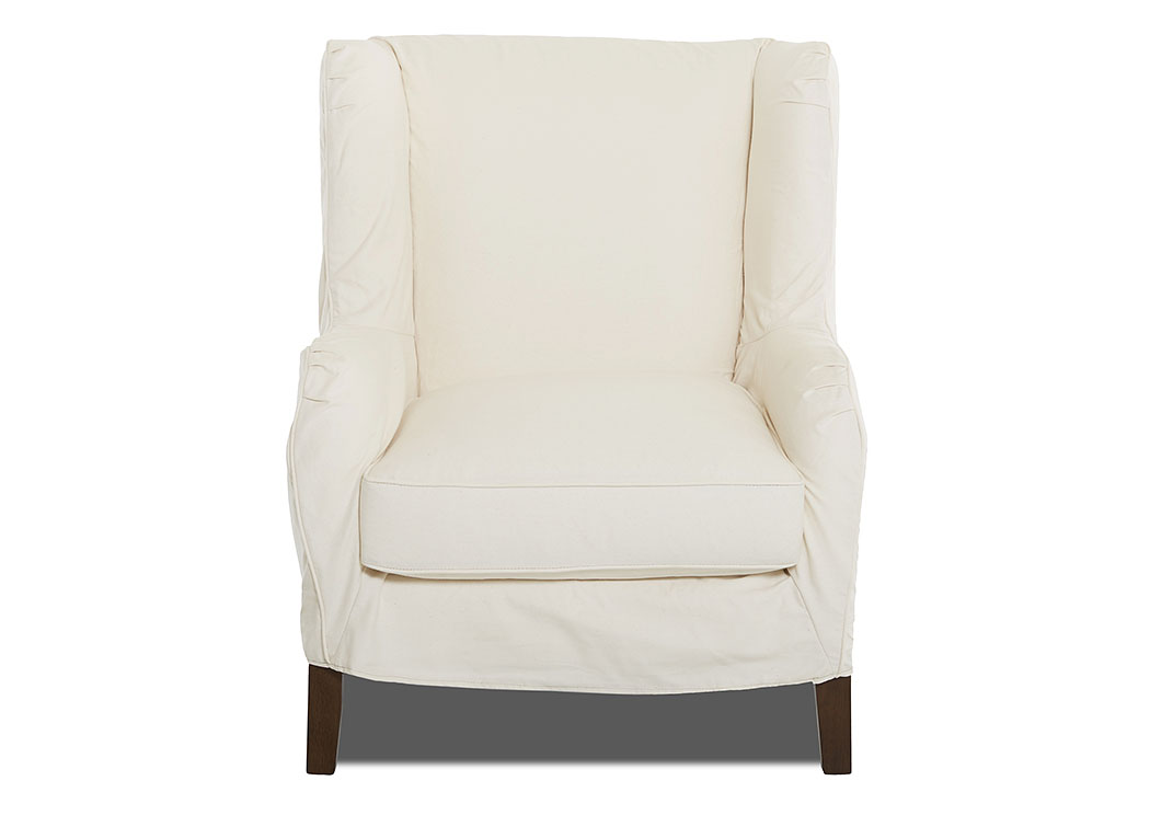 Polo Spinnsol Natural Stationary Fabric Chair,Klaussner Home Furnishings