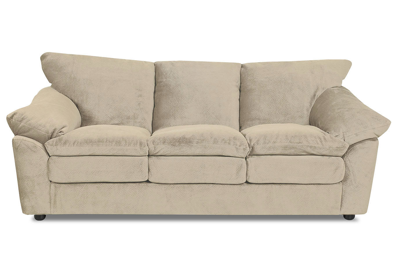 Heights Beige Stationary Fabric Sofa,Klaussner Home Furnishings