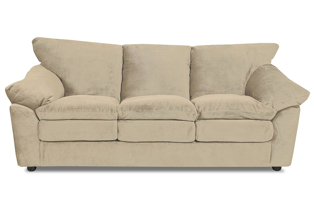 Heights Challenger Froth Stationary Fabric Sofa,Klaussner Home Furnishings