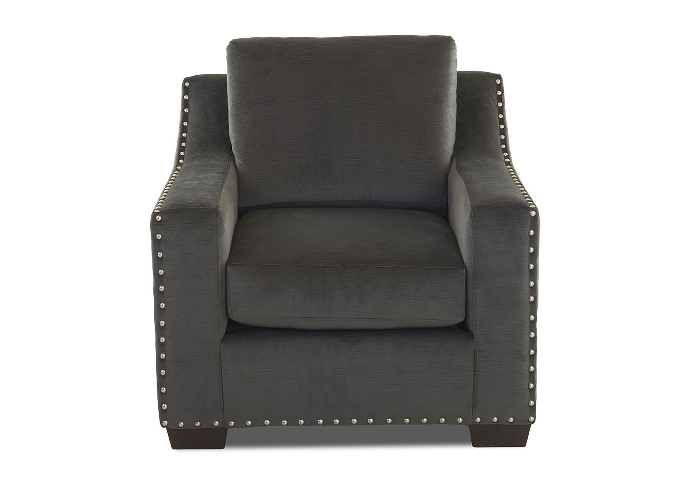 Argos Empire Charcoal Stationary Fabric Chair,Klaussner Home Furnishings