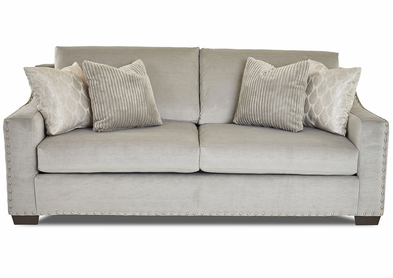 Argos Empire Dove Stationary Fabric Sofa,Klaussner Home Furnishings