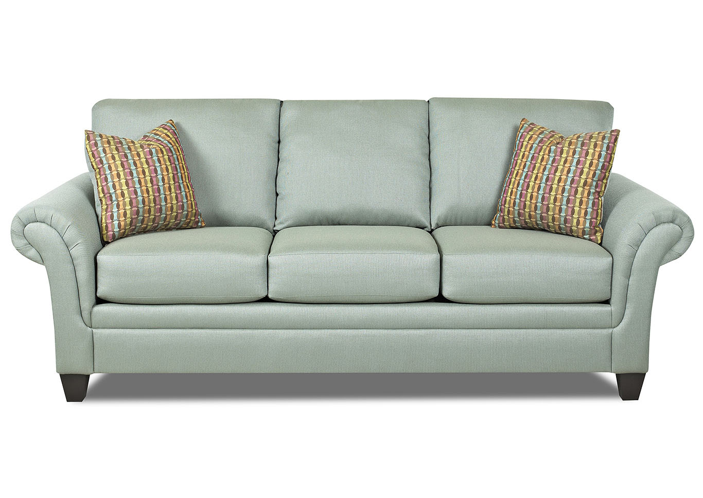 Hubbard Green Stationary Fabric Sofa,Klaussner Home Furnishings