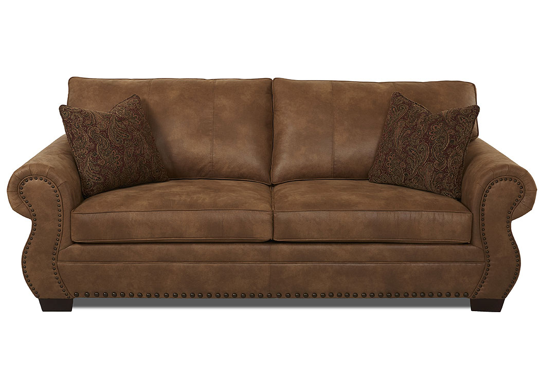 Blackburn Padre Almond Stationary Fabric Sofa,Klaussner Home Furnishings