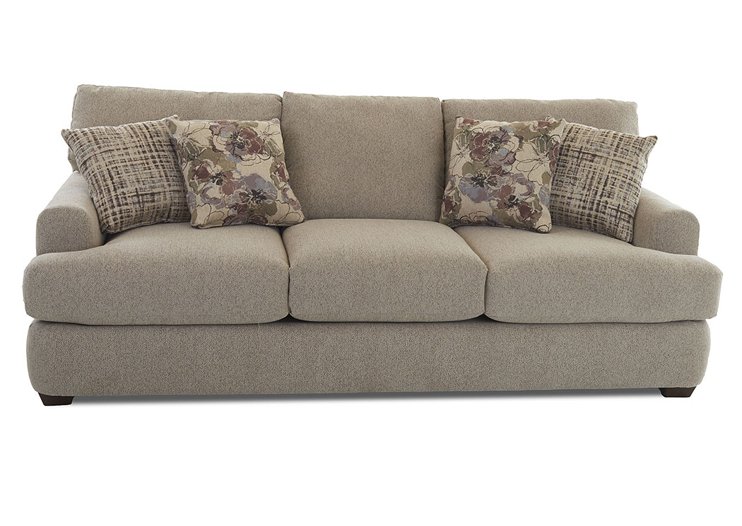 Haynes MaxwellCamel Stationary Fabric Sofa Just Furniture