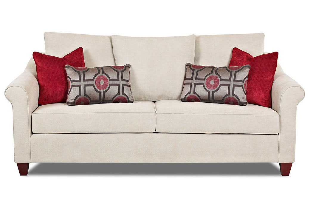 Diego Maze Jute Stationary Fabric Sofa,Klaussner Home Furnishings