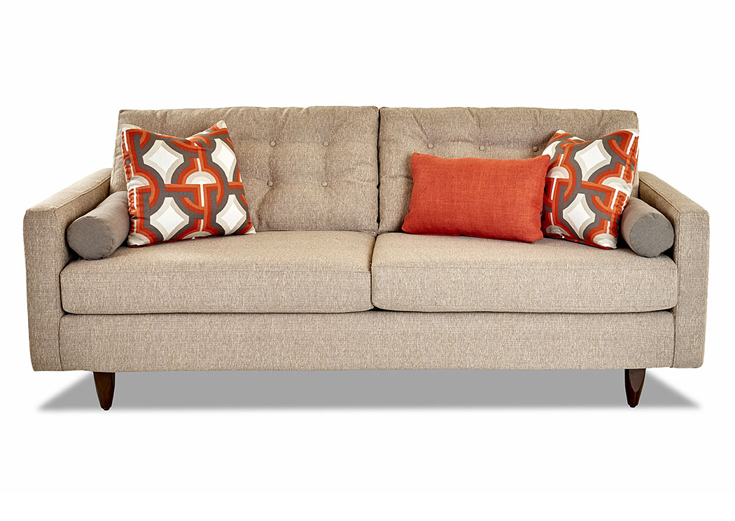 Craven Winfall Stone Stationary Fabric Sofa,Klaussner Home Furnishings