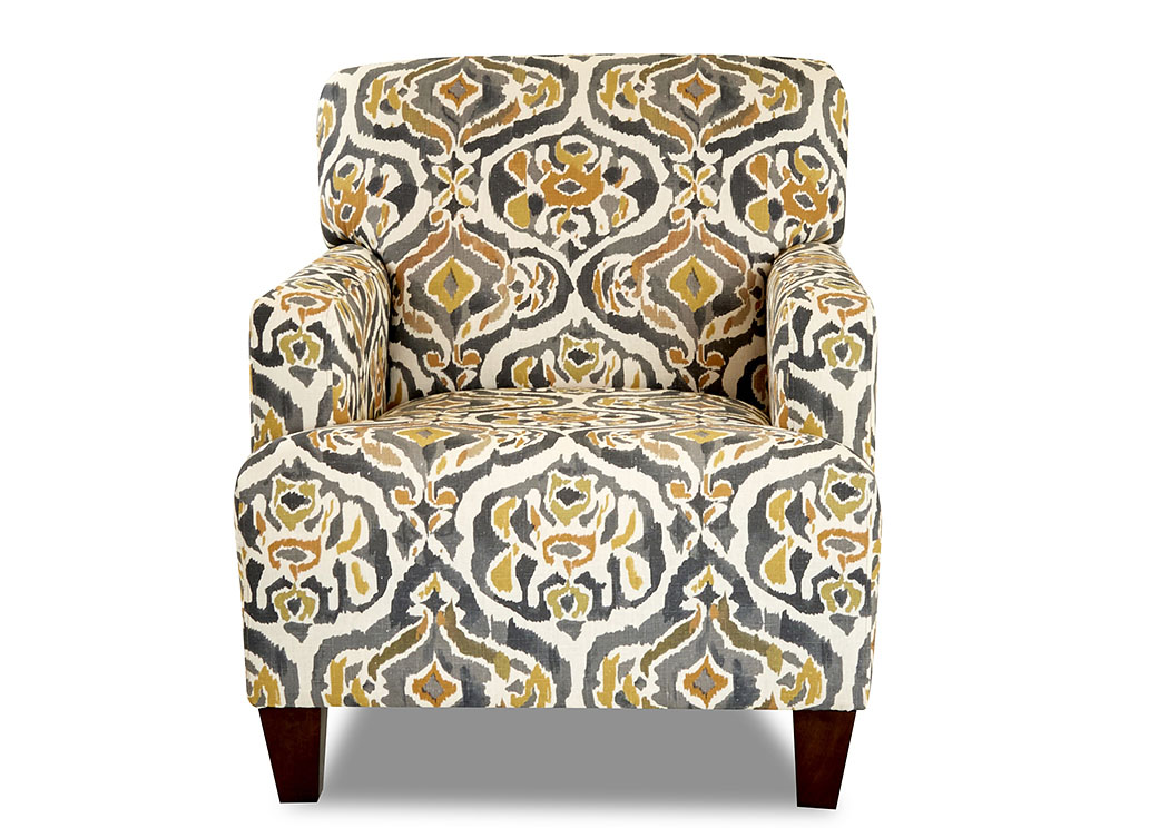 Tanner Margot Goldenrod Stationary Fabric Chair,Klaussner Home Furnishings