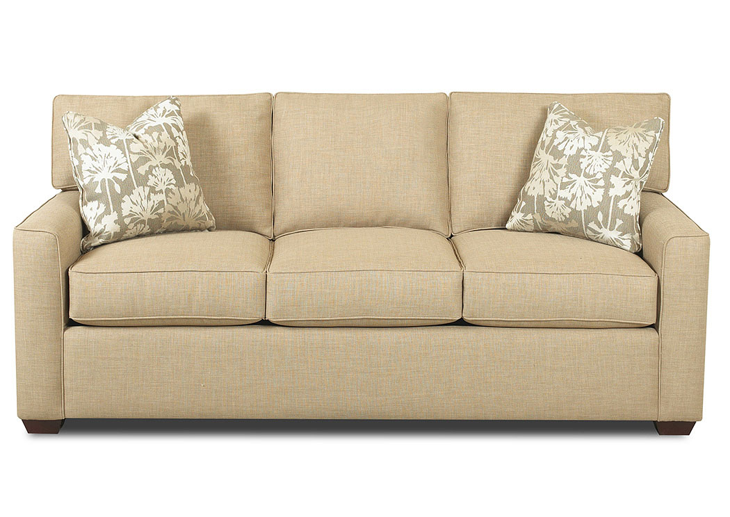 Pantego Beige Stationary Fabric Sofa,Klaussner Home Furnishings