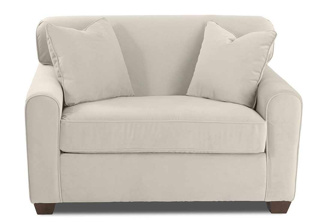 Zuma Max Buff Beige Sleeper Fabric Chair,Klaussner Home Furnishings