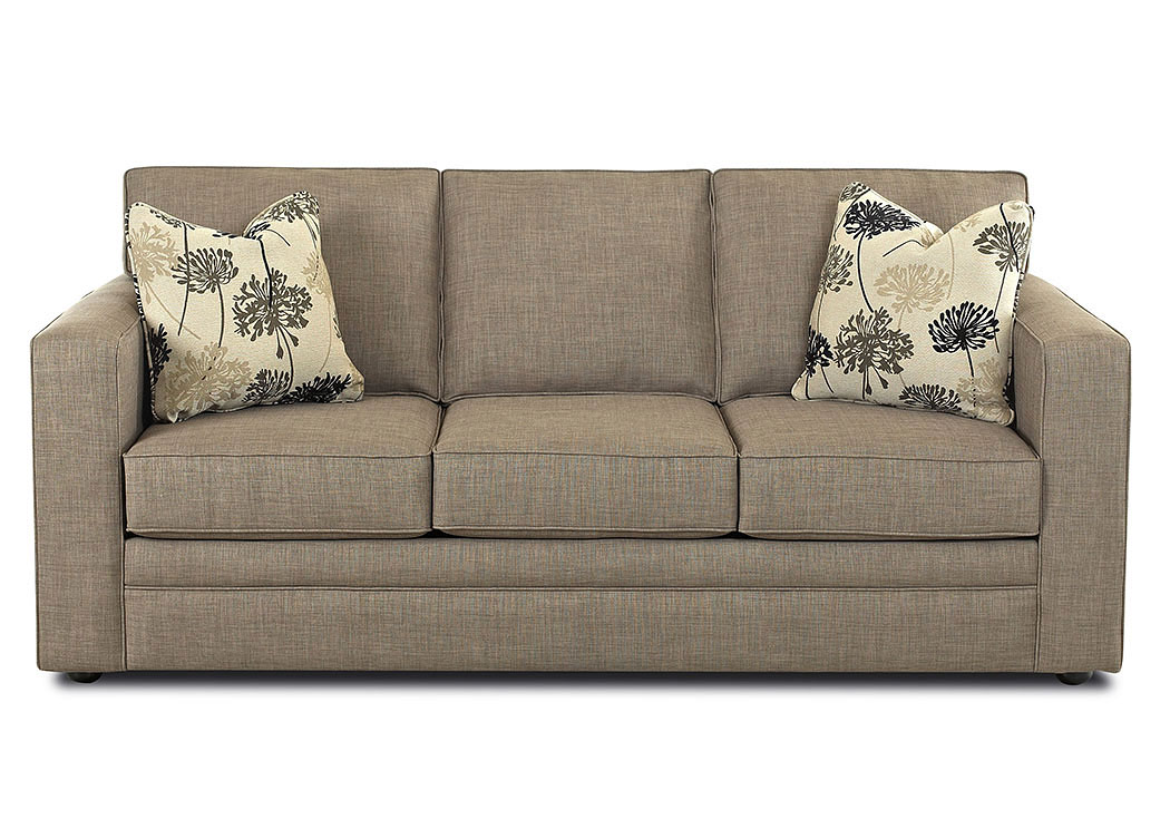 Berger Dum Dum Stone Stationary Fabric Sofa,Klaussner Home Furnishings