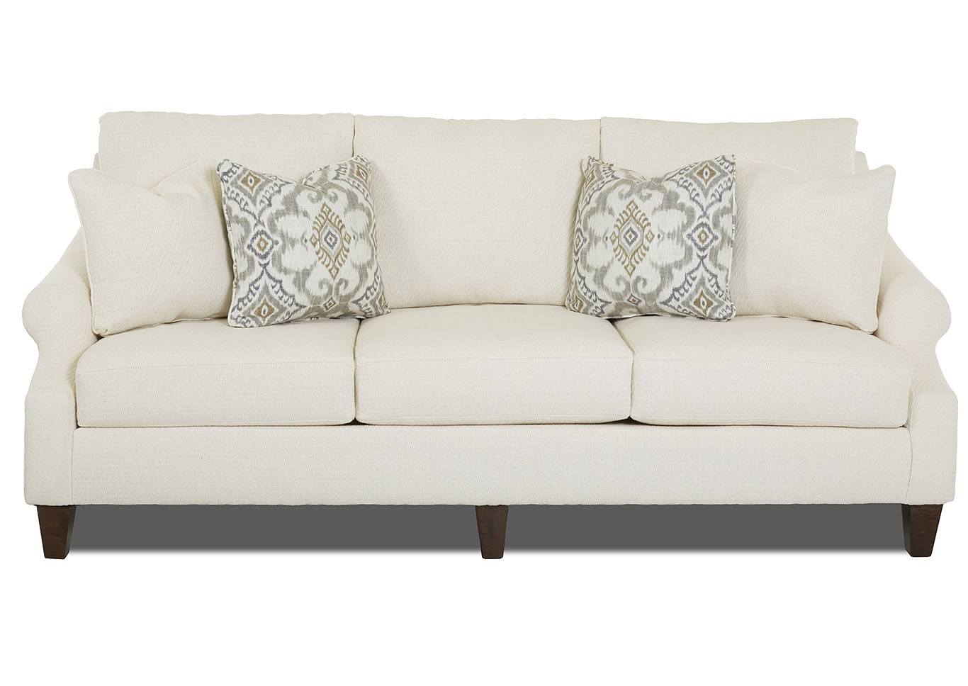 Lyndon Natural Stationary Fabric Sofa,Klaussner Home Furnishings