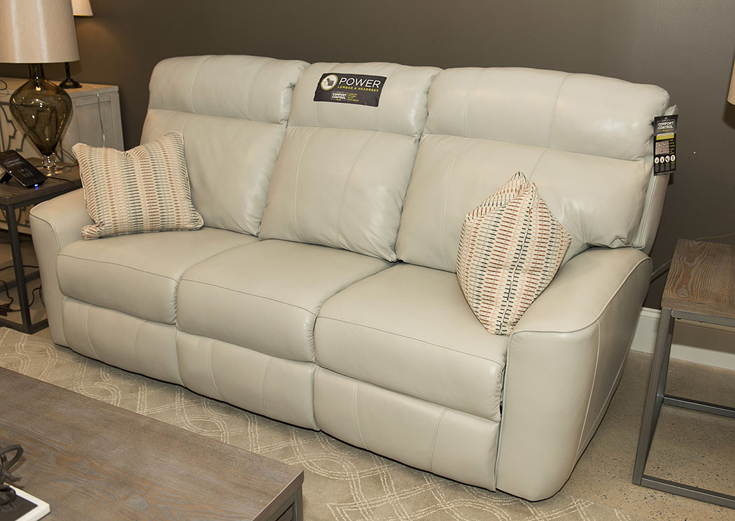 Elara Alfresco Villa Power Reclining Leather Sofa,Klaussner Home Furnishings