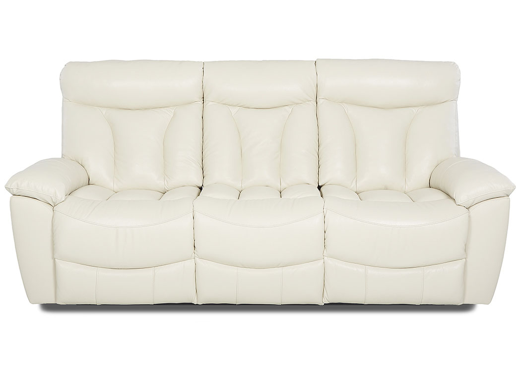 Deluxe Durango Oatmeal Power Reclining Leather & Vinyl Sofa,Klaussner Home Furnishings