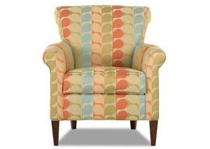 Louise Surf Multi-Colored Stationary Fabric Chair