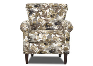 Louise Fleur Driftwood Stationary Fabric Chair