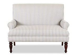 Teasdale Pebble River Striped Stationary Fabric Loveseat