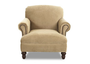 Barnum Belshire Coffee Stationary Fabric Chair
