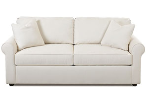Brighton  White Sleeper Fabric Sofa