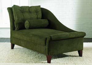 Image for Lincoln Olive Stationary Fabric Chaise