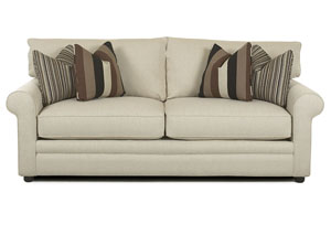 Comfy Natural Stationary Fabric Sofa