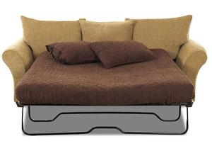 Fletcher Jive Tan Fabric Sleeper Sofa