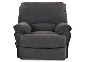 Weatherstone Takeoff Sterling Gray Reclining Rocking Fabric Chair