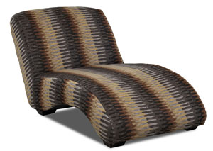 Celebration Multi-Colored Stationary Fabric Chaise