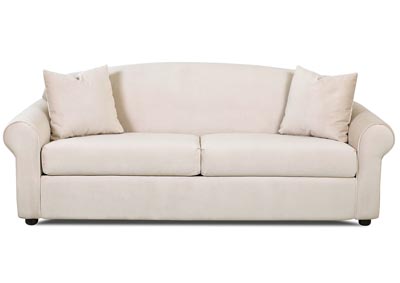 Possibilities Beige Stationary Fabric Sofa