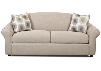 Possibilities Beige Sleeper Fabric Sofa